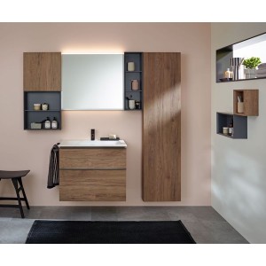 Colonne haute compacte Geberit iCon P15 1 porte Noyer Carya - GEBERIT 502.317.JR.1 
