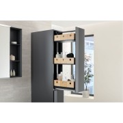Colonne haute Geberit 2 tiroirs 24x180x48cm verre gris velouté - GEBERIT 503.011.JK.2 