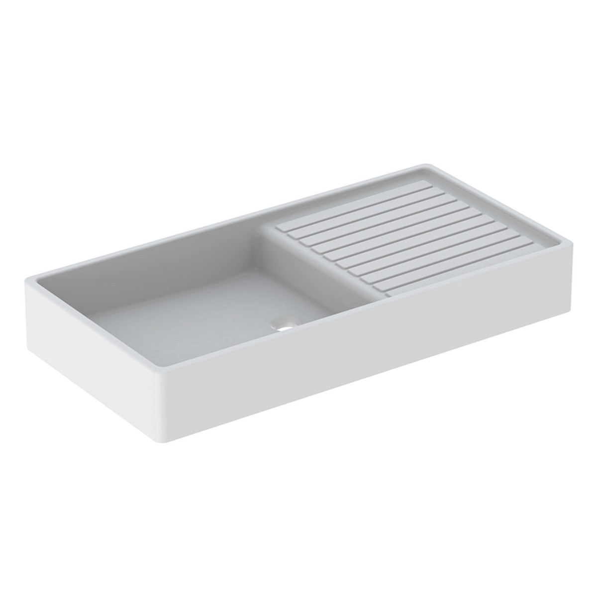Timbre office Geberit Publica égouttoir 100x50 ss trop-plein plage dépos dte Blc - GEBERIT 500.922.00.1 