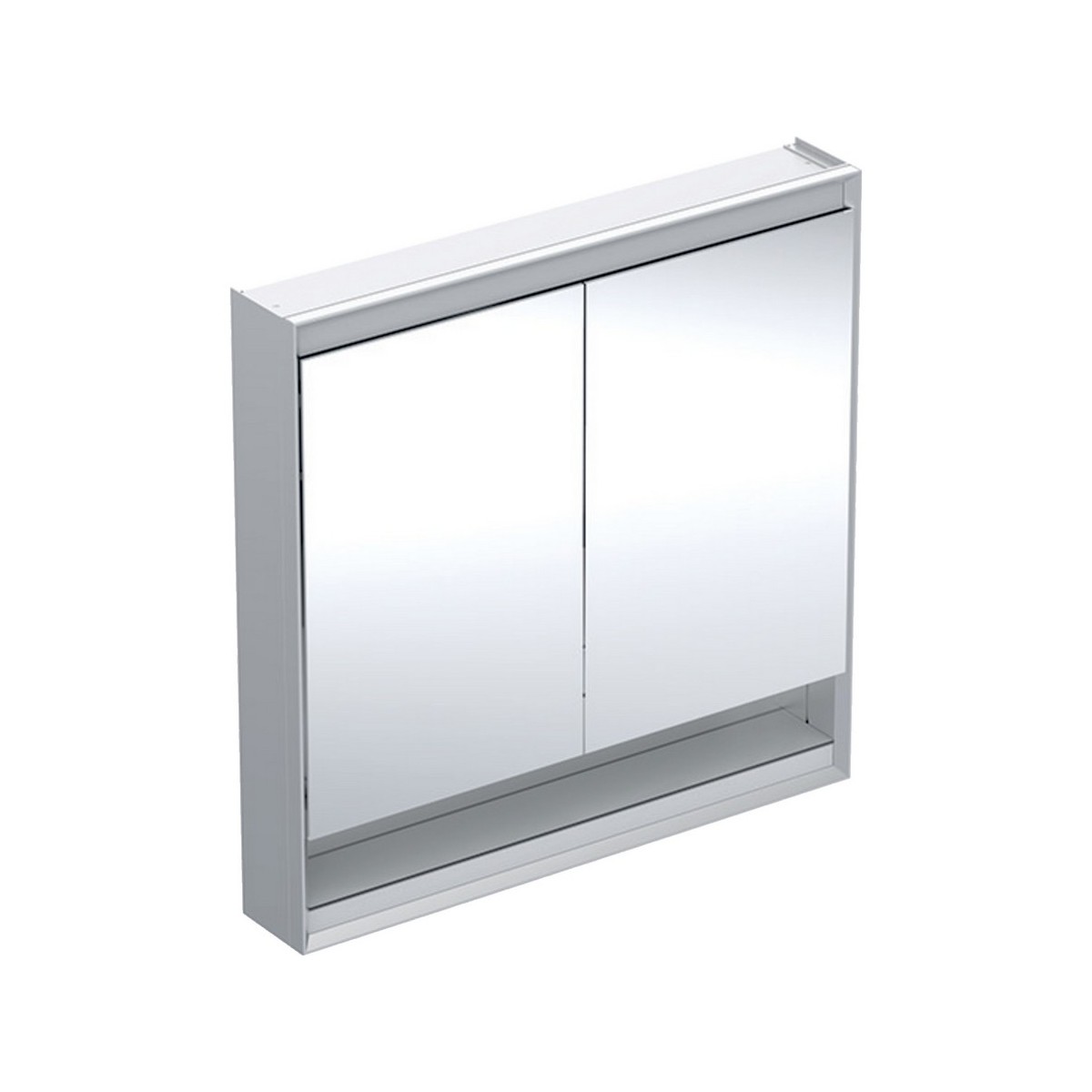 Armoire toilette Geberit ONE niche 2P montage en apparent 90x90cm Alu anodisé - GEBERIT 505.833.00.1 