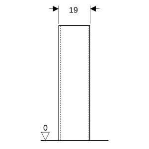 Colonne Geberit Renova Blanc - GEBERIT 500.915.00.1 