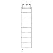 Colonne haute compacte Geberit iCon P15 1 porte Blanc brillant poignée blanc - GEBERIT 502.317.01.1 