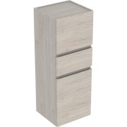 Colonne mi-haute H105 Geberit Renova Plan 2 portes 1 tiroir Noyer Carya clair - GEBERIT 501.922.00.1 