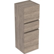 Colonne mi-haute H105 Geberit Renova Plan 2 portes 1 tiroir Noyer Carya - GEBERIT 501.922.JR.1 