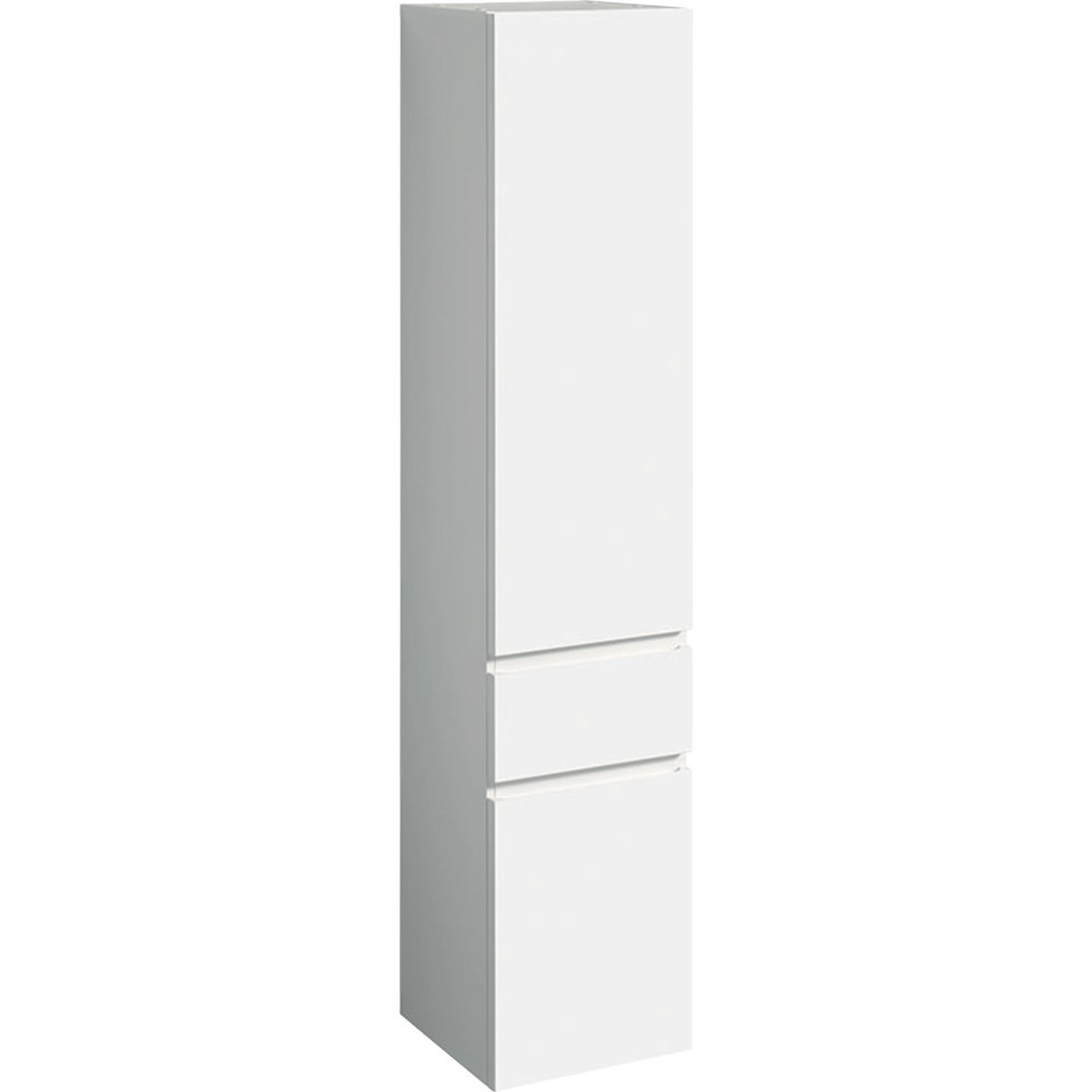 Colonne haute H180 Geberit Renova Plan 2 portes 1 tiroir Blanc brillant - GEBERIT 501.923.01.1 