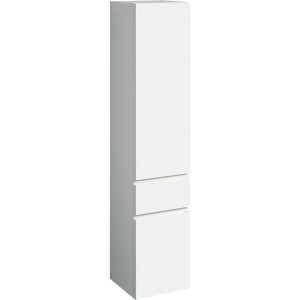 Colonne haute H180 Geberit Renova Plan 2 portes 1 tiroir Blanc brillant - GEBERIT 501.923.01.1 