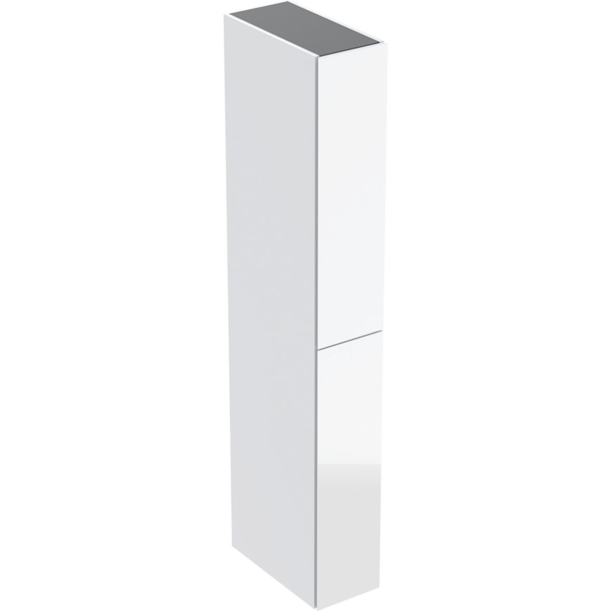 Colonne haute Geberit 2 tiroirs 24x180x48cm verre blanc - GEBERIT 503.011.01.2 