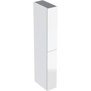 Colonne haute Geberit 2 tiroirs 24x180x48cm verre blanc - GEBERIT 503.011.01.2 