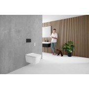 Armoire toilette Geberit ONE 2 portes montage encastré 90x90cm Noir mat - GEBERIT 505.803.00.7 