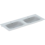 Lavabo double pour meuble Geberit Renova Plan 130x48cm Blc - GEBERIT 122230000 