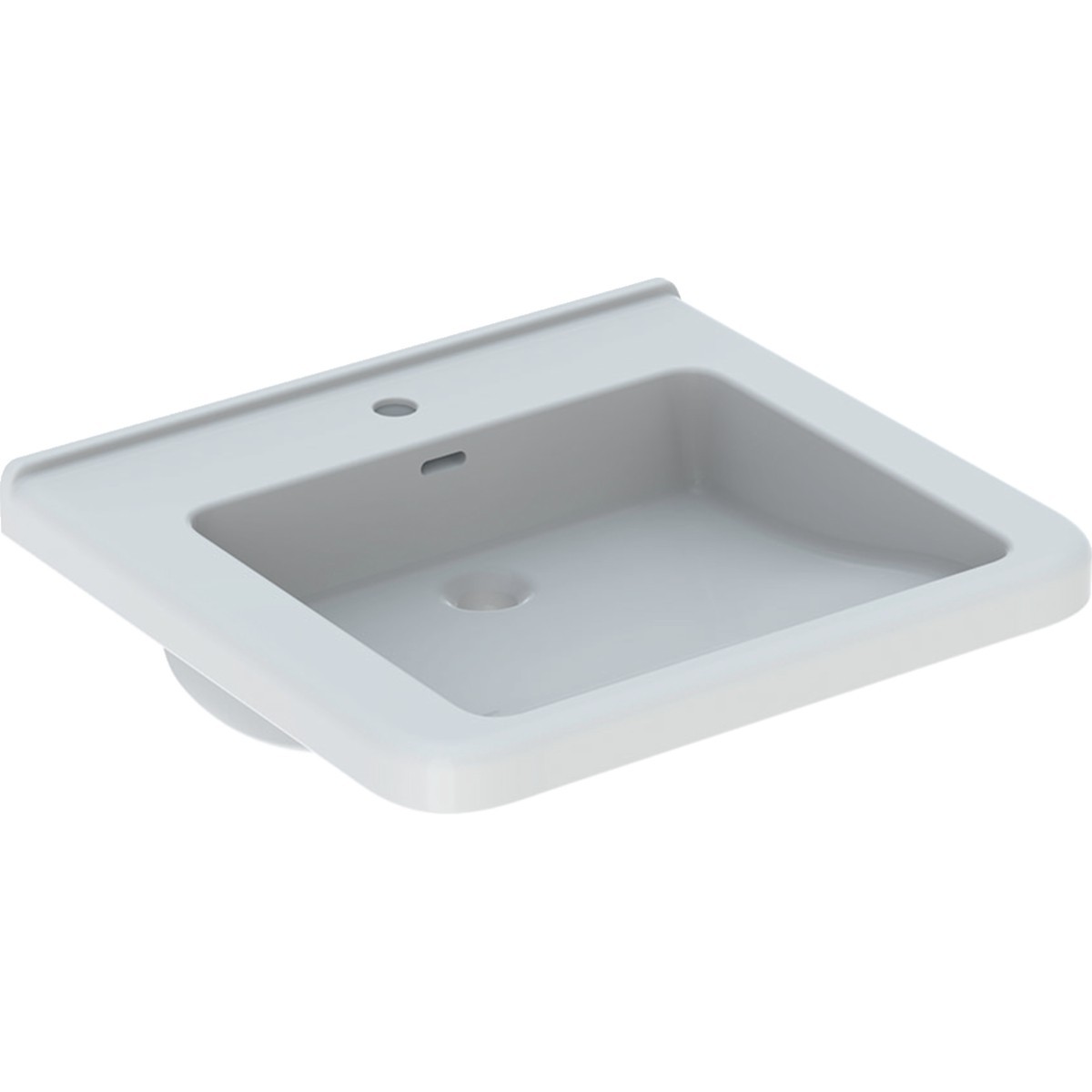Lavabo Geberit Renova Comfort Square adapté PMR 60x55cm Blc - GEBERIT 128660000 
