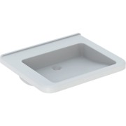 Lavabo Geberit Renova Comfort Square 65x55cm ss trou rob. ss trop-plein Blc - GEBERIT 128666000 