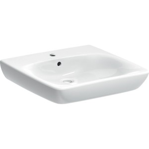 Lavabo Geberit Renova Comfort adapté PMR 55x55cm Blc - GEBERIT 258555000 
