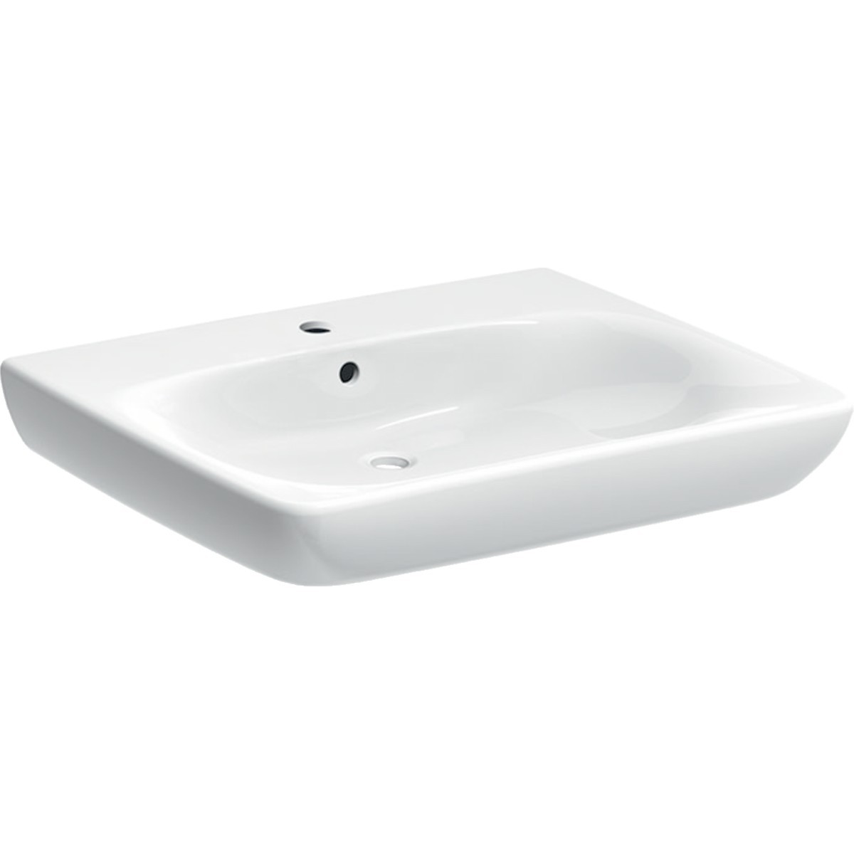 Lavabo Geberit Renova Comfort adapté PMR 65x55cm Blc - GEBERIT 258565000 