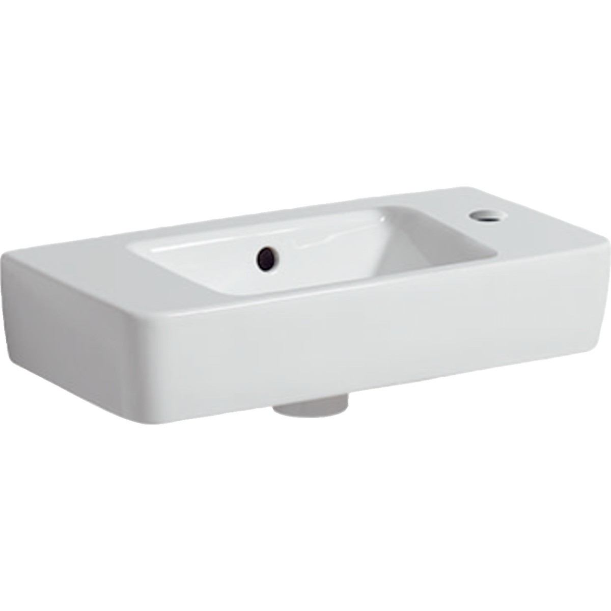 Lave-mains Geberit Renova Compact 50x25cm Trou rob. droite Blc - GEBERIT 276150000 