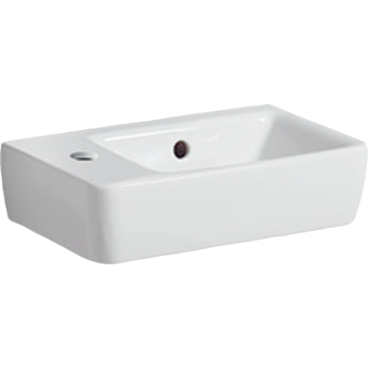 Lave-mains Geberit Renova Compact 40x25cm Trou rob. gauche Blc - GEBERIT 276240000 