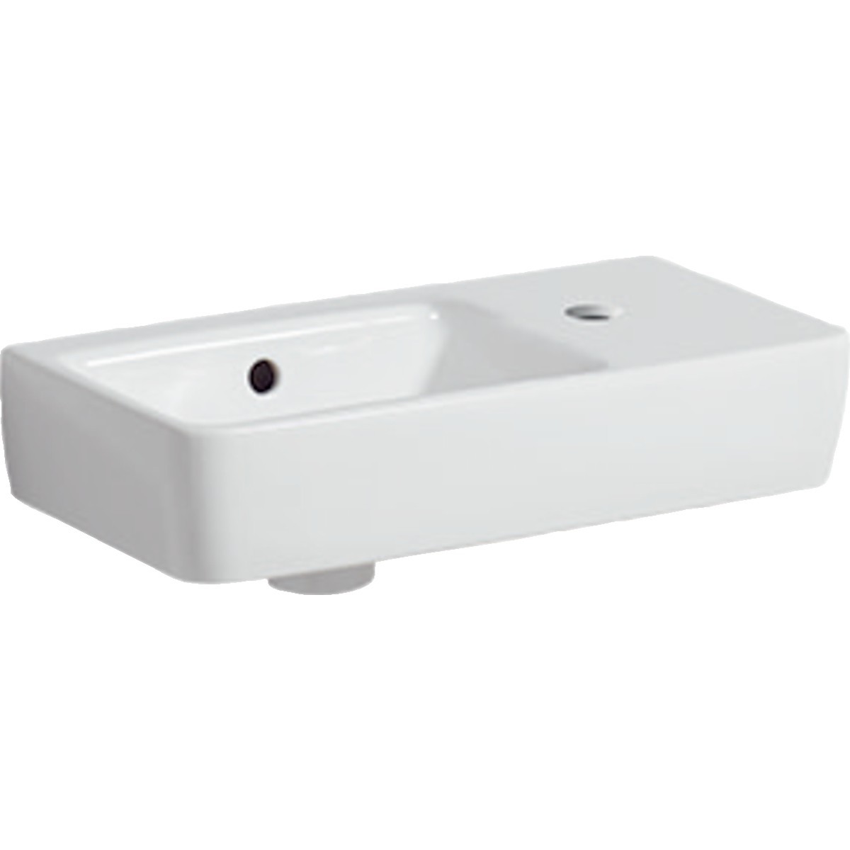 Lave-mains Geberit Renova Compact 50x25cm Trou rob. droite Blc - GEBERIT 276250000 