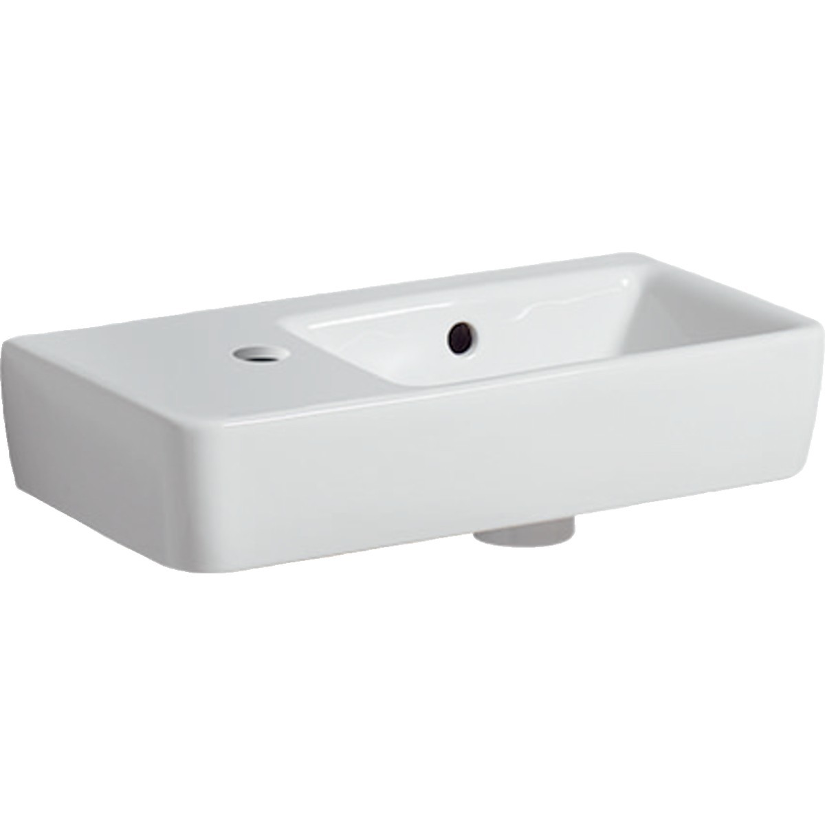 Lave-mains Geberit Renova Compact 50x25cm Trou rob. gauche Blc - GEBERIT 276350000 