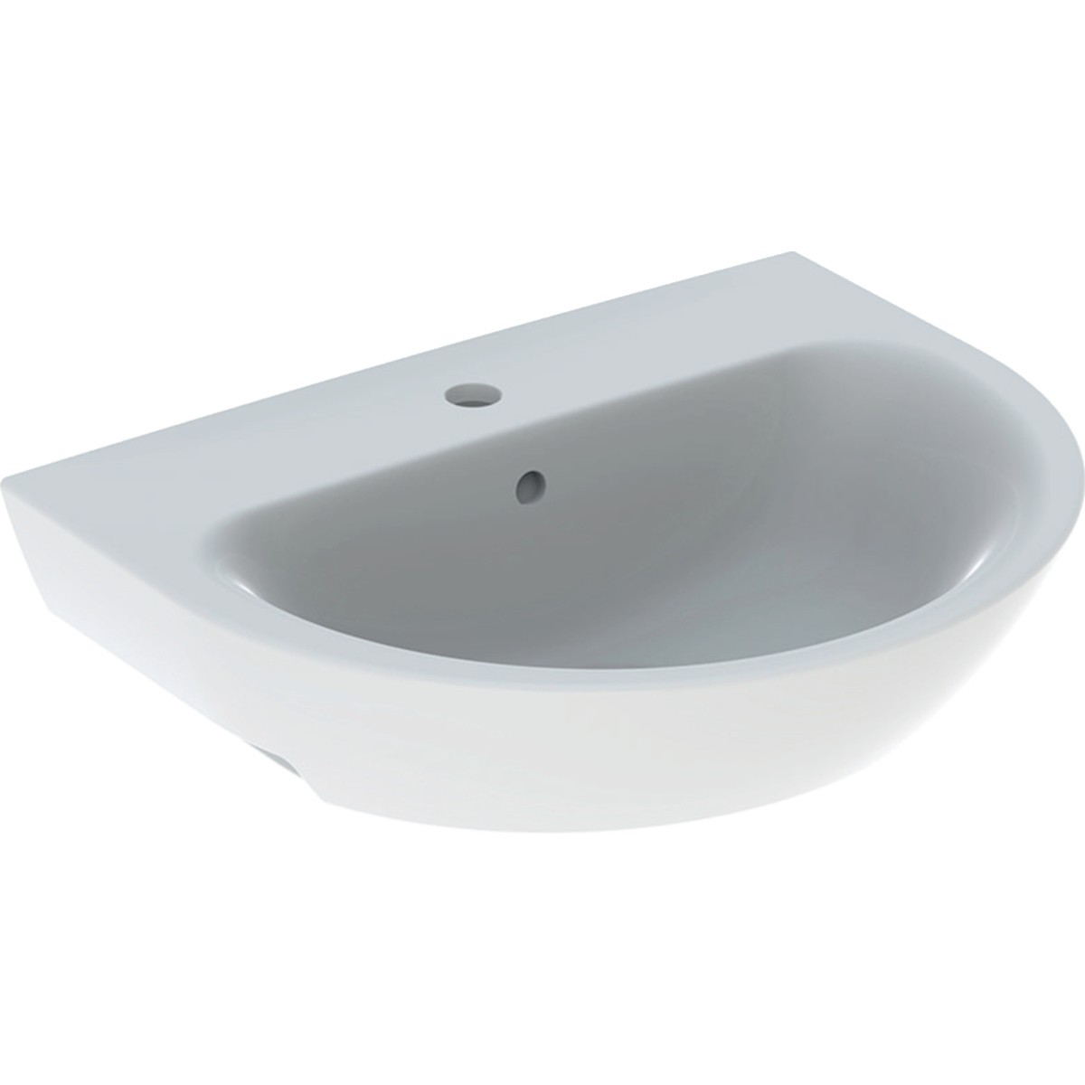 Lavabo Geberit Renova pour équerres de montage 60x48cm Blc - GEBERIT 500.371.01.1 