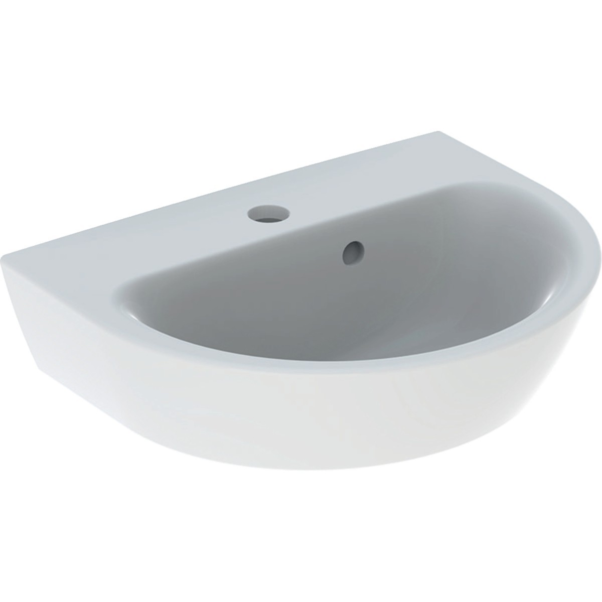 Lave-mains Geberit Renova 45x36cm Trou rob. au centre Blc - GEBERIT 500.375.01.1 