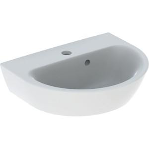 Lave-mains Geberit Renova 45x36cm Trou rob. au centre Blc - GEBERIT 500.375.01.1 