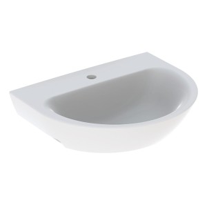 Lavabo Geberit Renova pour équerres de montage 60x48cm ss trop-plein Blc - GEBERIT 500.671.01.1 