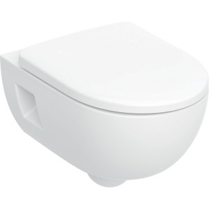 Pack WC susp Geberit Renova 53cm semi-caréné Rimfree abat ral et déclips blc - GEBERIT 500.800.00.1 