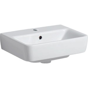 Lave-mains Geberit Renova Plan 45 cm avec trop plein et trou de robinetterie - GEBERIT 501.624.00.1 