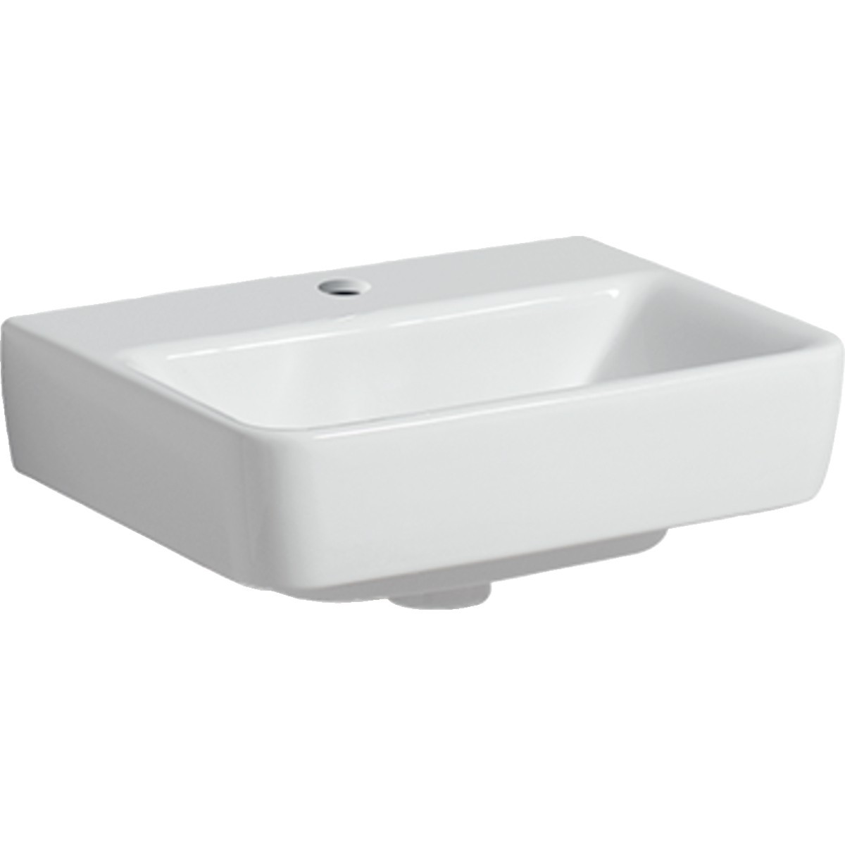 Lave-mains Geberit Renova Plan 45 cm sans trop plein et trou de robinetterie - GEBERIT 501.625.00.1 
