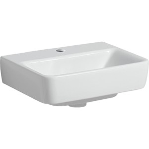 Lave-mains Geberit Renova Plan 45 cm sans trop plein et trou de robinetterie - GEBERIT 501.625.00.1 