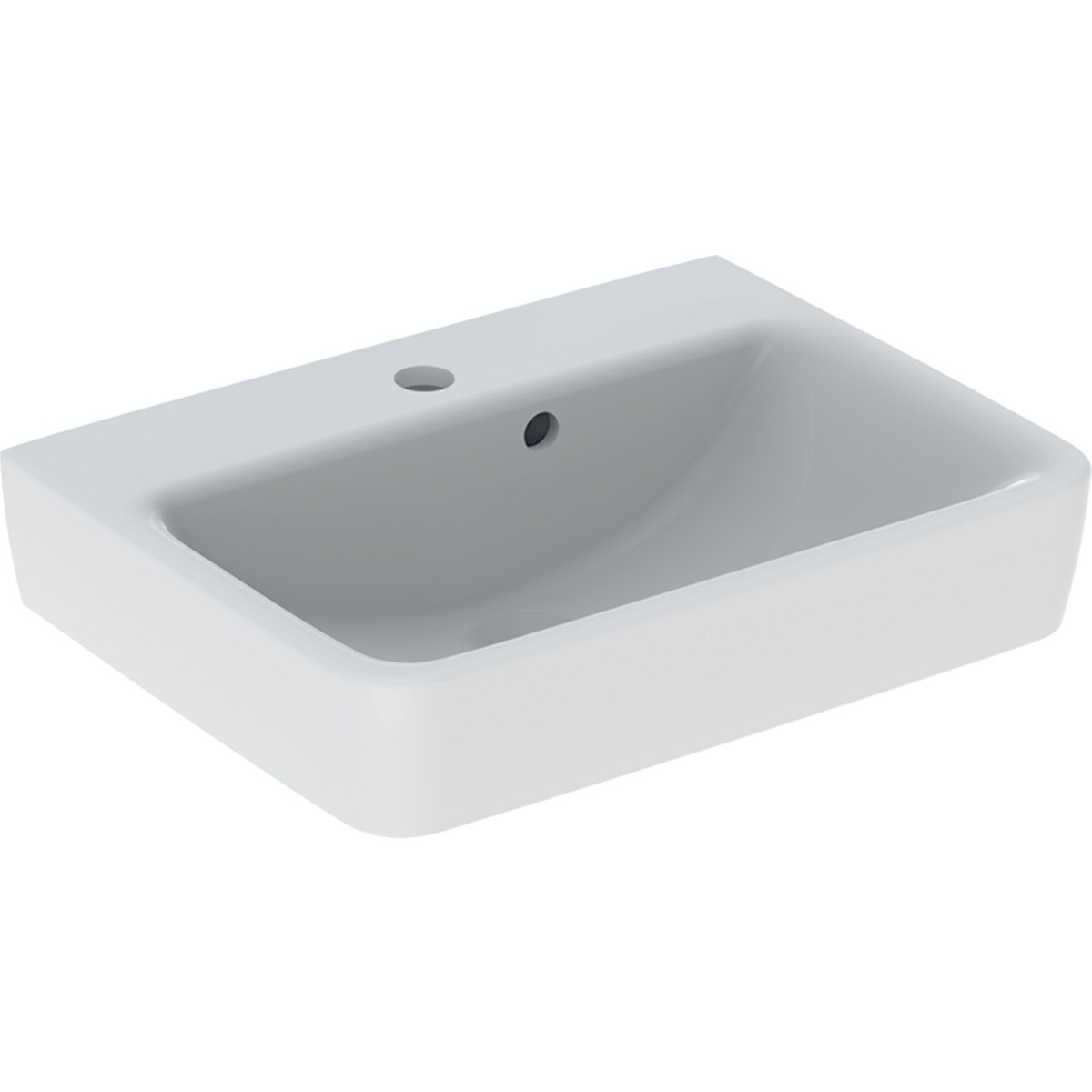 Lave-mains Geberit Renova Plan 50 cm avec trop plein et trou de robinetterie - GEBERIT 501.628.00.1 