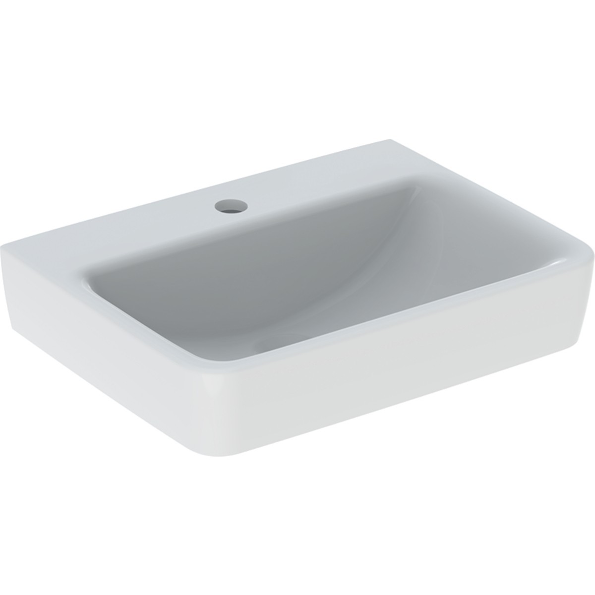 Lave-mains Geberit Renova Plan 50 cm sans trop plein avec trou de robinetterie - GEBERIT 501.629.00.1 
