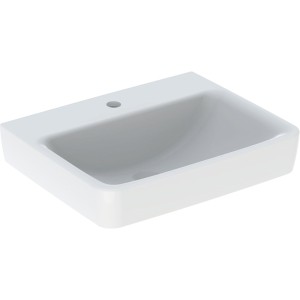 Lavabo Geberit Renova Plan 55 cm sans trop plein avec trou de robinetterie - GEBERIT 501.633.00.1 