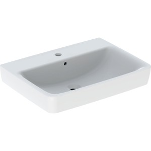 Lavabo Geberit Renova Plan 65 cm avec trop plein et trou de robinetterie - GEBERIT 501.640.00.1 