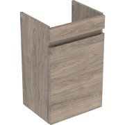Meuble sous lave-mains 45 cm Geberit Renova Plan 1 porte Noyer Carya - GEBERIT 501.902.JR.1 