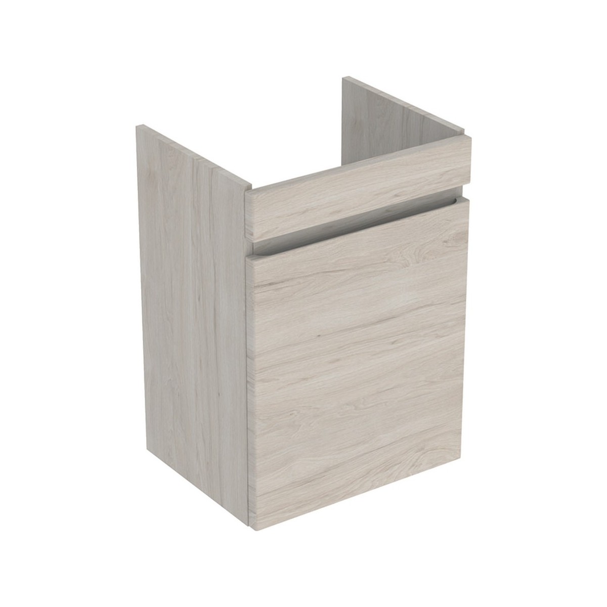 Meuble sous lave-mains 50 cm Geberit Renova Plan 1 porte Noyer Carya clair - GEBERIT 501.903.00.1 
