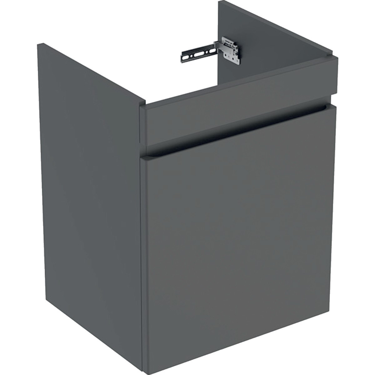 Meuble sous lavabo 55 cm Geberit Renova Plan 1 tiroir 1 tiroir à l'angl Gris vel - GEBERIT 501.904.JK.1 