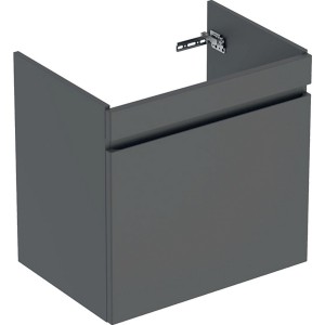 Meuble sous lavabo 70 cm Geberit Renova Plan 1 tiroir 1 tiroir à l'angl Gris vel - GEBERIT 501.907.JK.1 