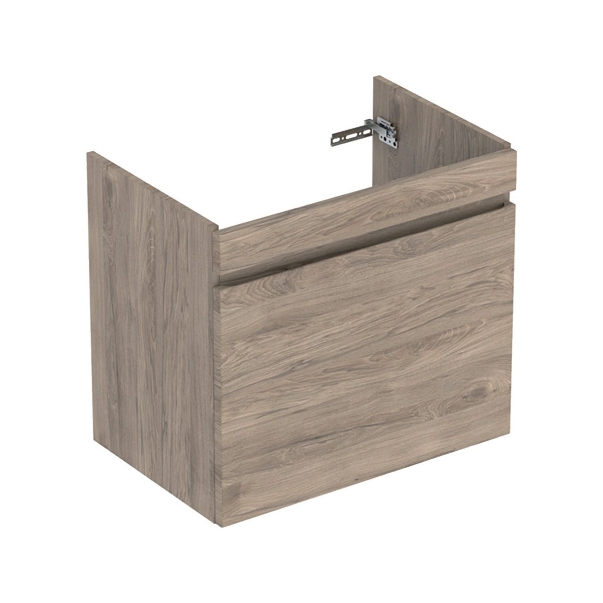 Meuble sous lavabo 70 cm Geberit Renova Plan 1T 1T à l'anglaise Noyer Carya - GEBERIT 501.907.JR.1 