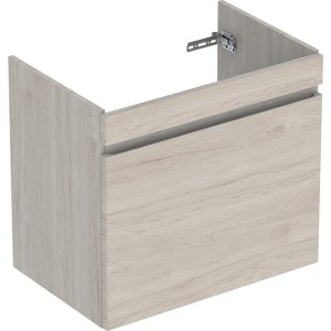 Meuble sous lavabo 85 cm Geberit Renova Plan 1T 1T à l'angl Noyer Carya clair - GEBERIT 501.909.00.1 