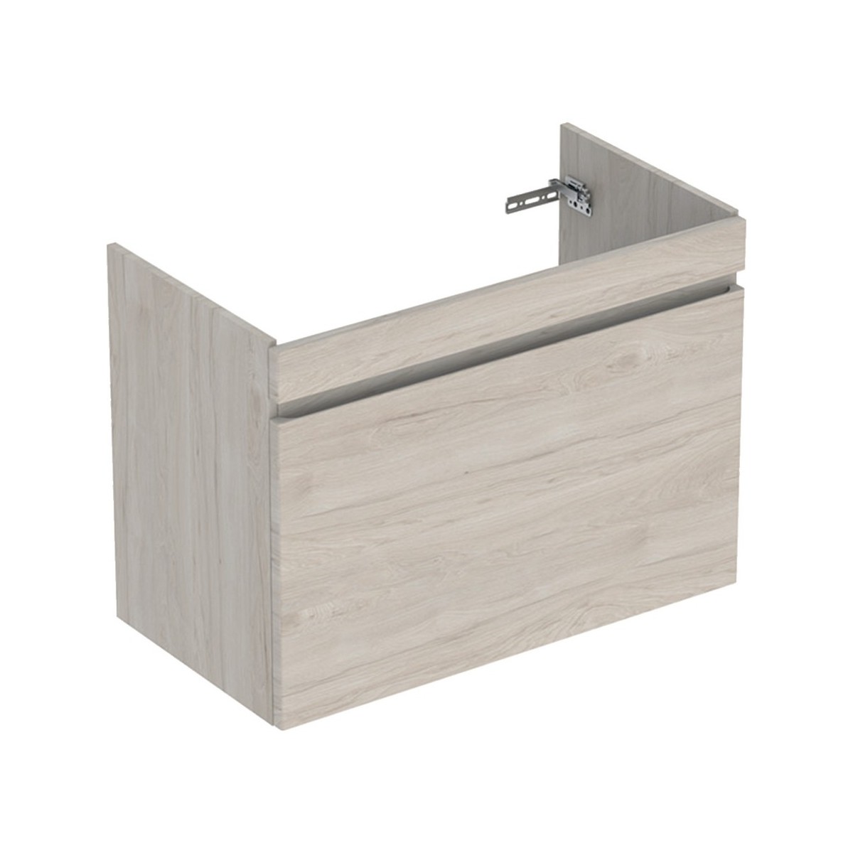 Meuble sous lavabo 90 cm Geberit Renova Plan 1T 1T à l'angl Noyer Carya clair - GEBERIT 501.910.00.1 