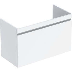 Meuble sous lavabo 90 cm Geberit Renova Plan 1 tiroir 1 tiroir à l'angl Blanc br - GEBERIT 501.910.01.1 