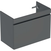 Meuble sous lavabo 90 cm Geberit Renova Plan 1 tiroir 1 tiroir à l'angl Gris vel - GEBERIT 501.910.JK.1 