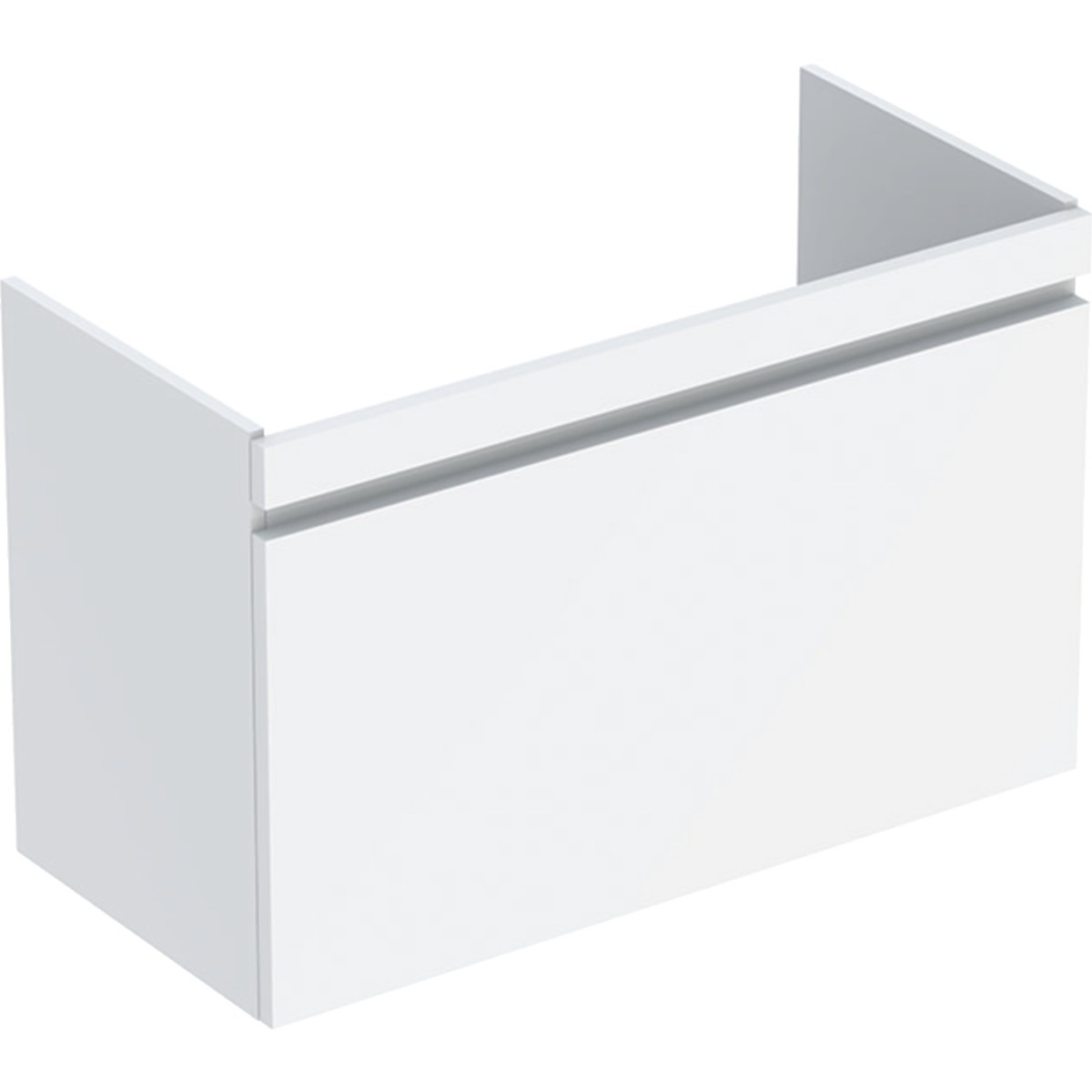 Meuble sous lavabo 100 cm Geberit Renova Plan 1 tiroir 1 tiroir à l'angl Blanc b - GEBERIT 501.911.01.1 