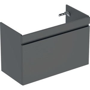 Meuble sous lavabo 100 cm Geberit Renova Plan 1 tiroir 1 tiroir à l'angl Gris v - GEBERIT 501.911.JK.1 