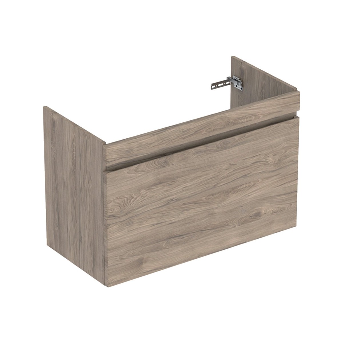 Meuble sous lavabo 100 cm Geberit Renova Plan 1T 1T à l'anglaise Noyer Carya - GEBERIT 501.911.JR.1 
