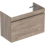 Meuble sous lavabo 100 cm Geberit Renova Plan 1T 1T à l'anglaise Noyer Carya - GEBERIT 501.911.JR.1 