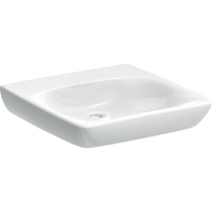 Lavabo Renova Comfort 60x55cm sans trou robinetterie sans trop plein Blanc - GEBERIT 501.990.00.1 