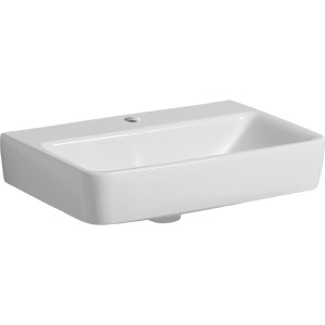 Lavabo Geberit Renova Compact 55 cm sans trop-plein avec trou de robinetterie - GEBERIT 502.998.00.1 