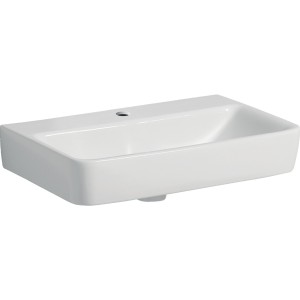 Lavabo Geberit Renova Compact 60 cm sans trop-plein avec trou de robinetterie - GEBERIT 502.999.00.1 